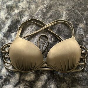 Shade and Shore 34C pushup black bikini top